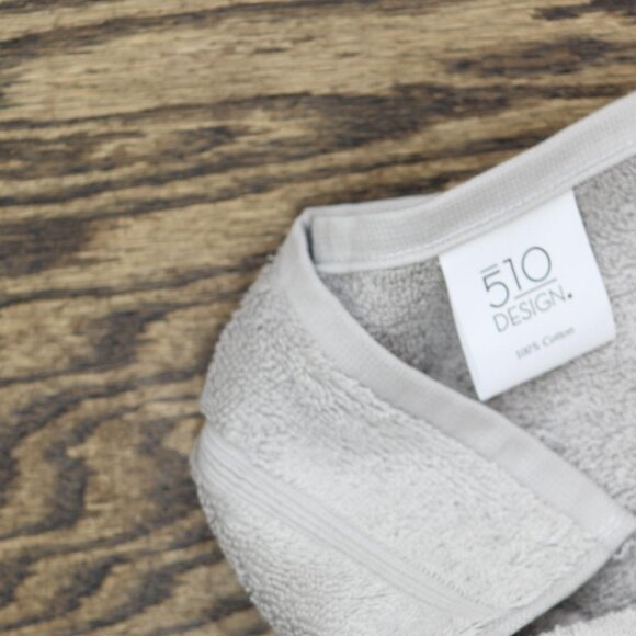 510 Design Turkish Cotton 6-Piece Towel Set 5DS73-0234 Gray Standard - Picture 2 of 10